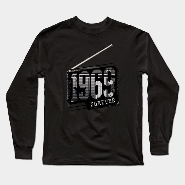 1969 Long Sleeve T-Shirt by WordsOfVictor